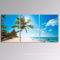 Impresión de la lona del paisaje marino Arte / decoración casera Arte de la lona Playa / palmera Venta al por mayor lona estirada